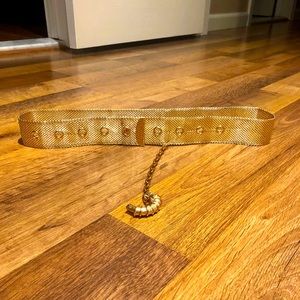 Gold Toned Dressy Adjustable Belt